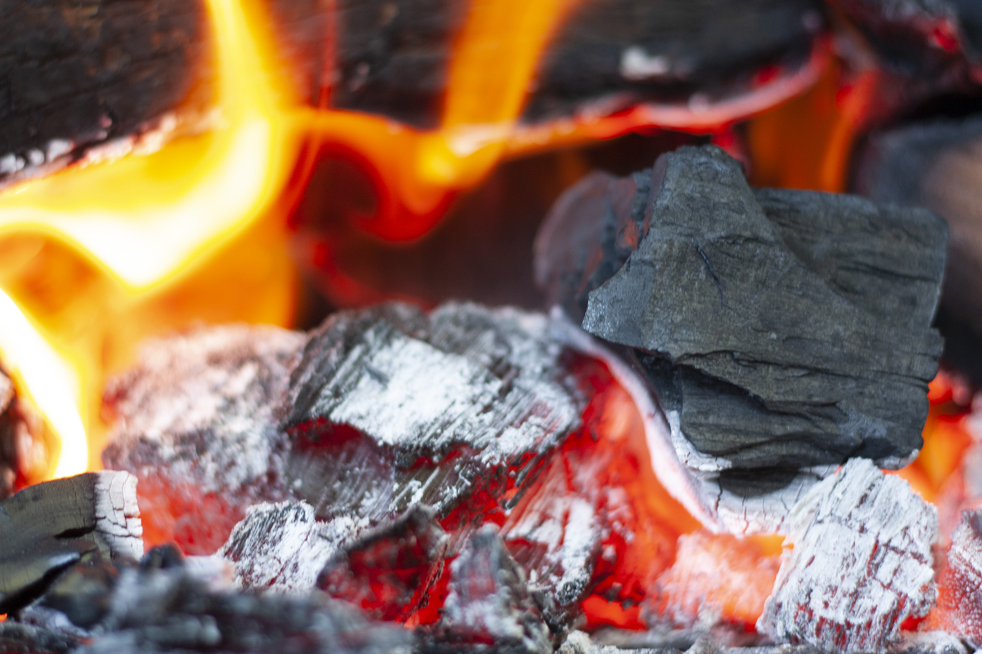 something new is cooking - hot coals